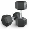 Гантель гексагональная UNIX Fit обрезиненная 30 кг / шт.