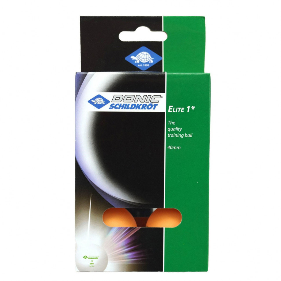 Мячики для настольного тенниса DONIC ELITE 1, 6 шт, оранжевый